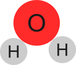 Uma molécula de água conceitual